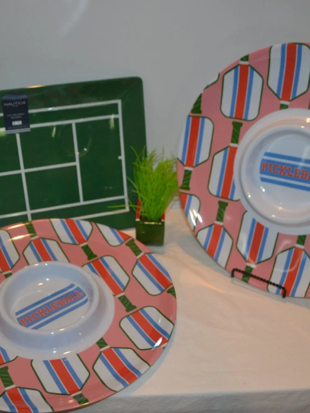 Party Goods Pickle Ball Platters Court Tray New